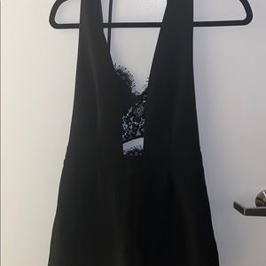 Adorable black lace romper